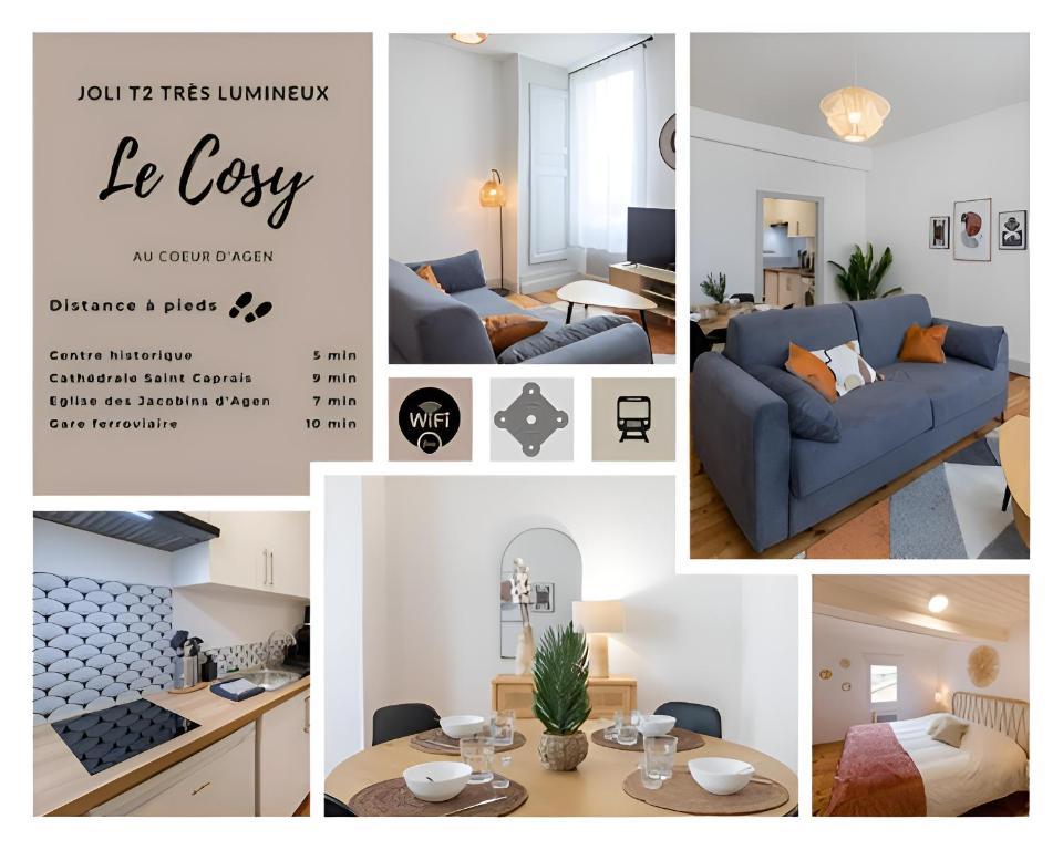 Χώρος καθιστικού στο Le Cosy magnifique T2 neuf Centre ville Gare 800 m