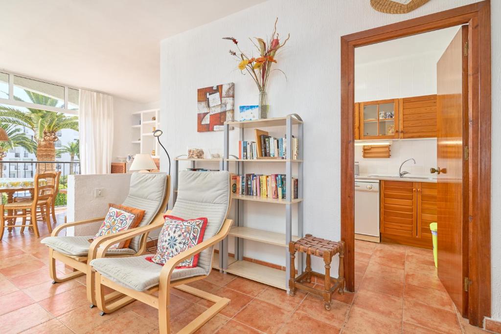 Knihovna v apartmánu