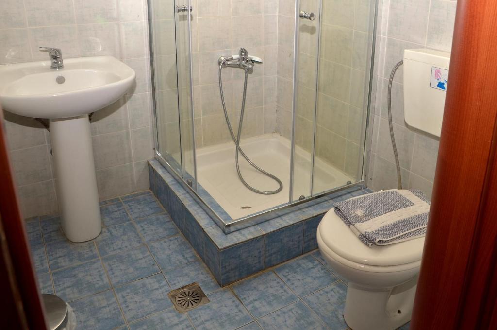 Koupelna v ubytování Centroom Suites