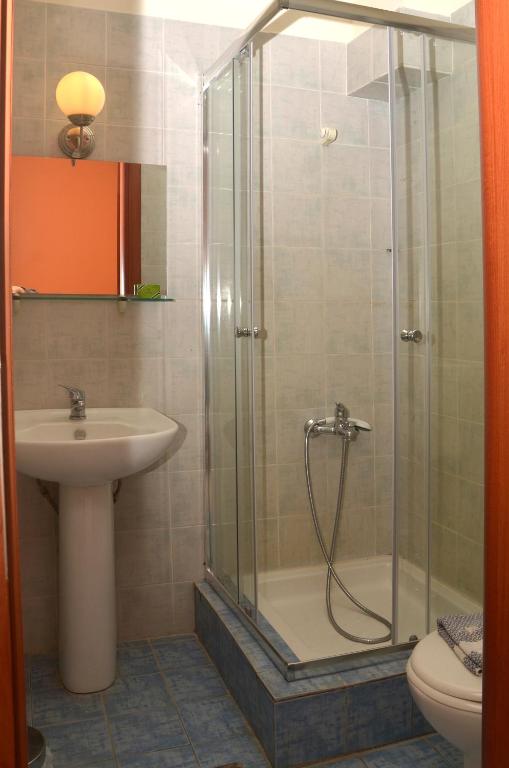 Koupelna v ubytování Centroom Suites