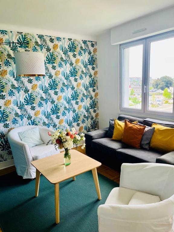 Posezení v ubytování Chambre dans un appartement en collocation