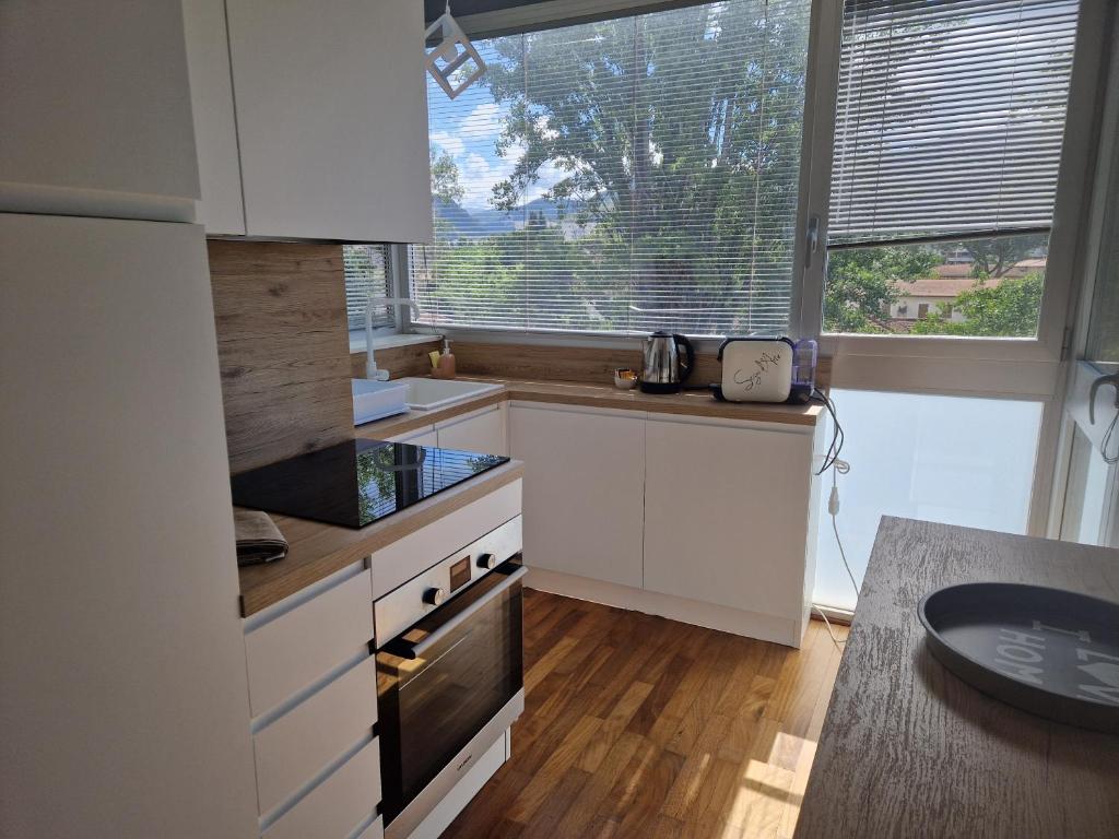 Kuchyň nebo kuchyňský kout v ubytování Asso Residence Ospedale