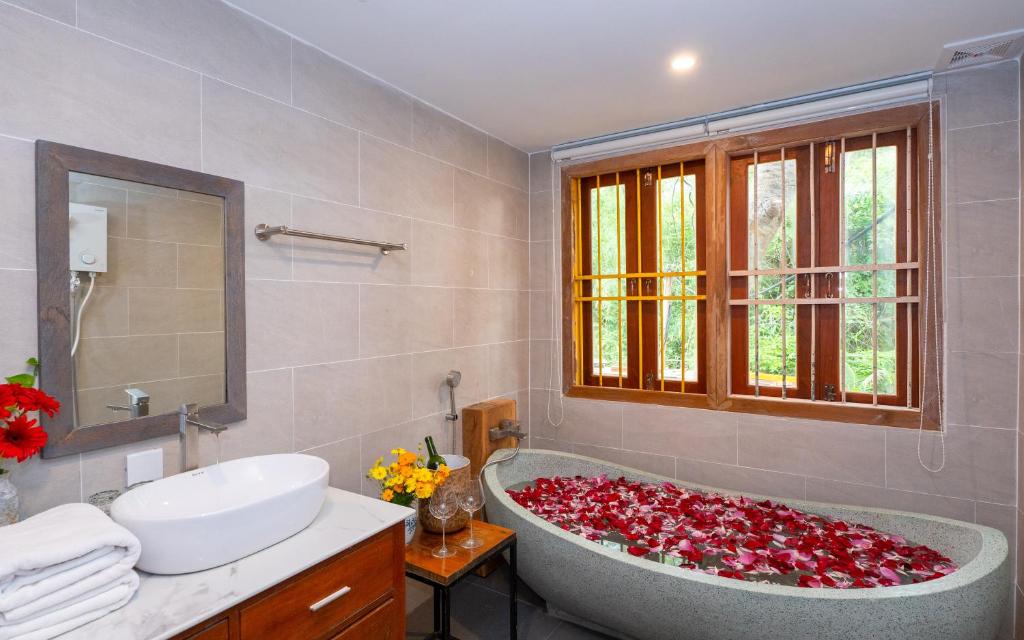 Koupelna v ubytování Beng Mealea Lodge