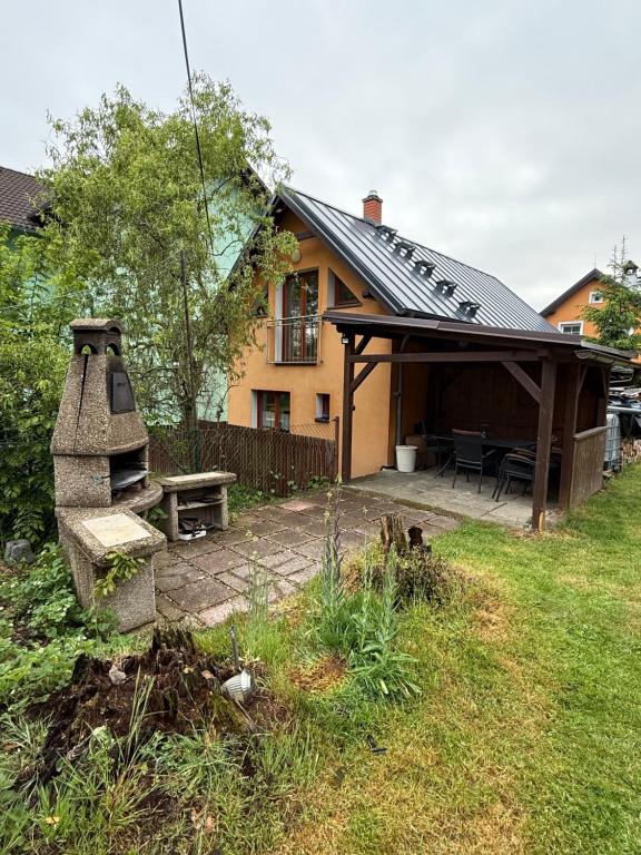 Zahrada ubytování Celý dům FLORA v Českosaském Švýcarsku