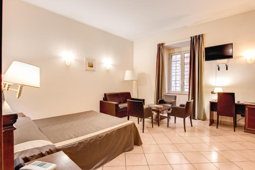 TV a/nebo společenská místnost v ubytování Hotel San Marco