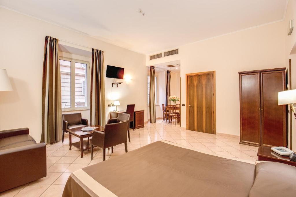 TV a/nebo společenská místnost v ubytování Hotel San Marco