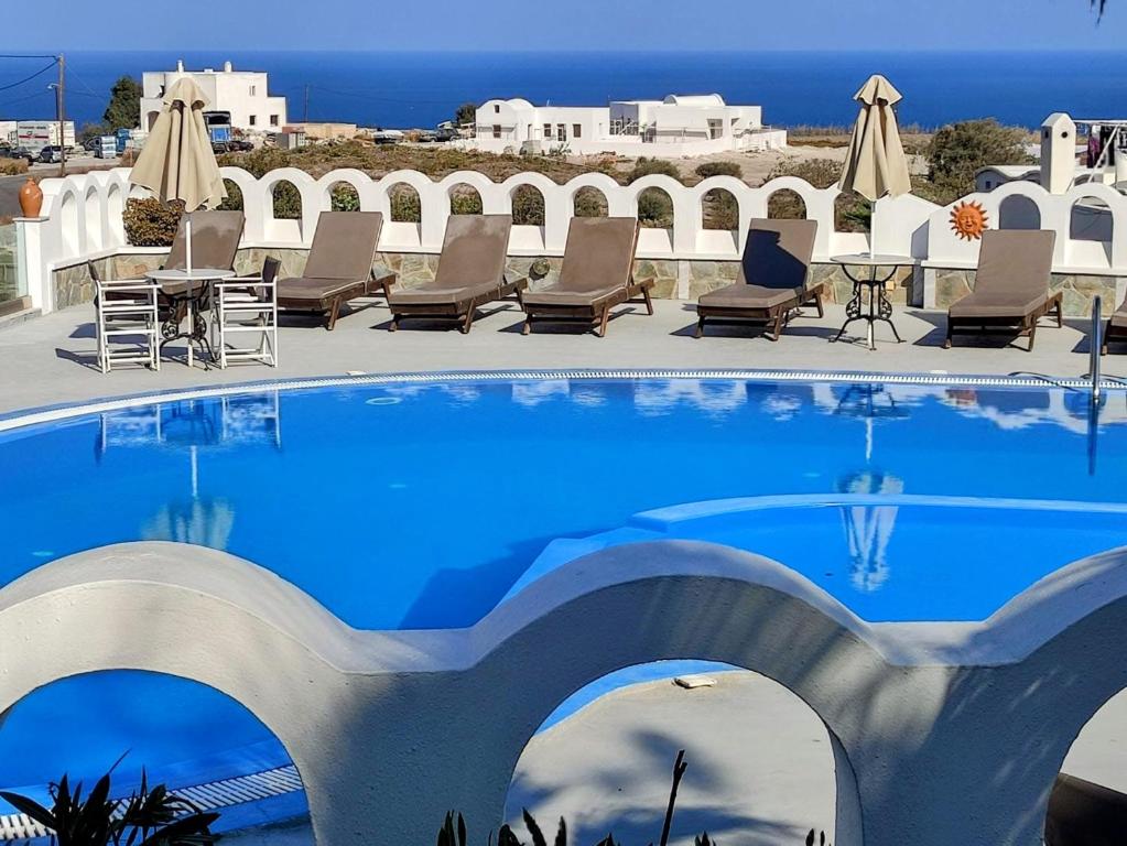 A piscina em ou perto de Agapi Villas