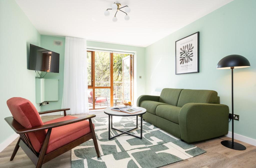 Posezení v ubytování Staycity Aparthotels Dublin Augustine