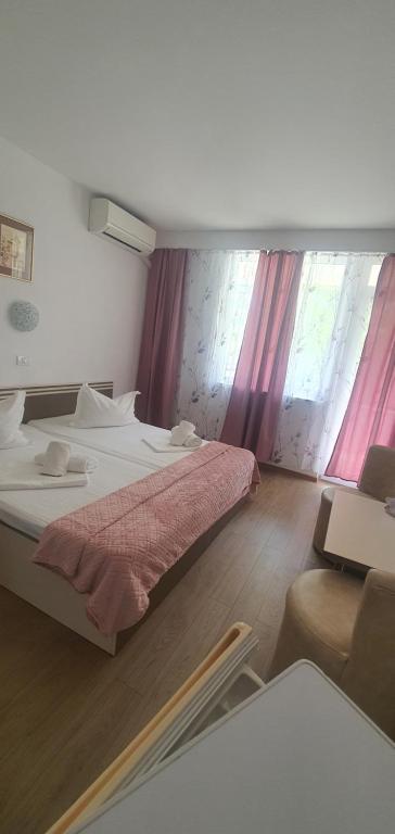 Postel nebo postele na pokoji v ubytování Hotel Pescarus