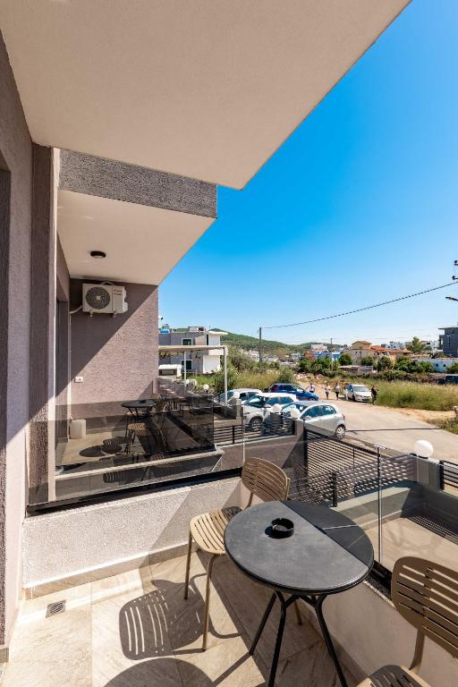 Balkón nebo terasa v ubytování Vullkan Hotel