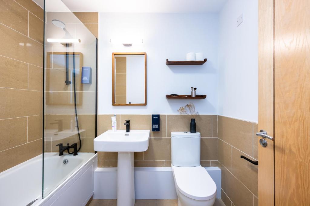 Koupelna v ubytování Staycity Aparthotels Dublin Augustine