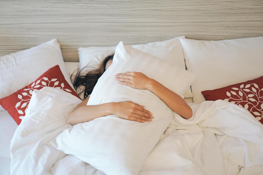 Postel nebo postele na pokoji v ubytování Tubtim Siam Suvarnabhumi Hotel