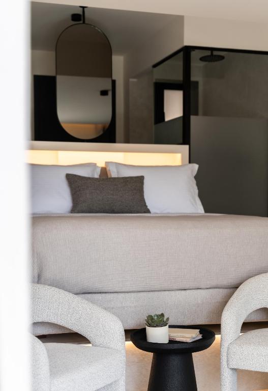 Istumisnurk majutusasutuses Nimfi Suites