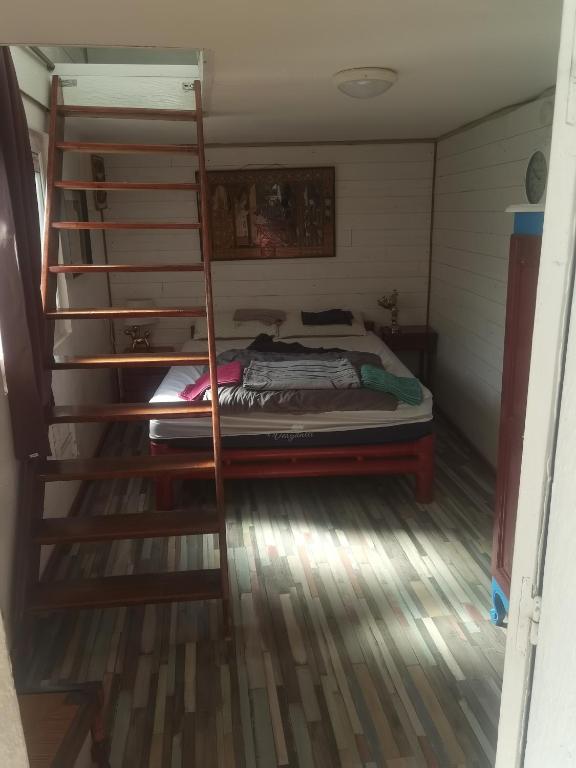 Postel nebo postele na pokoji v ubytování La Chaloupe Chambres d'hotes