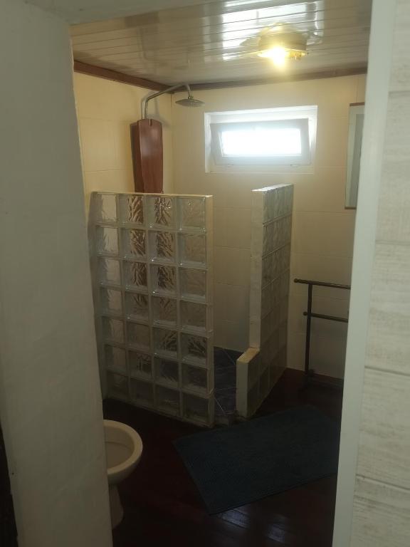Koupelna v ubytování La Chaloupe Chambres d'hotes