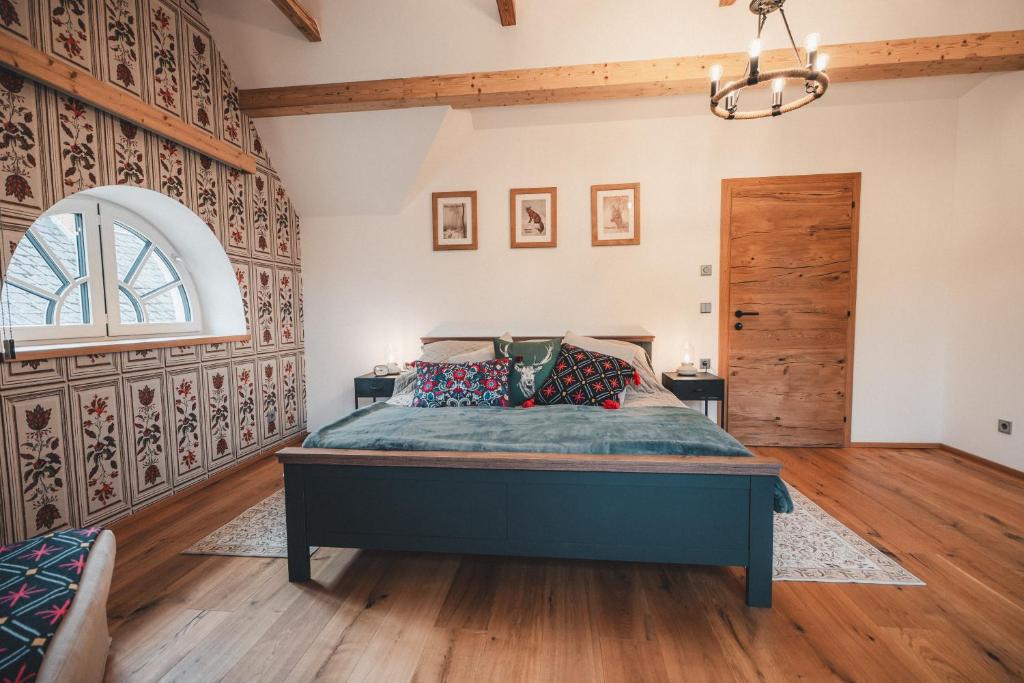 Postel nebo postele na pokoji v ubytování Apartments Kienberg