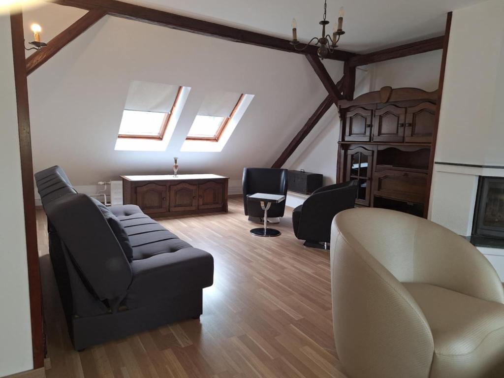 Posezení v ubytování Star Apartments
