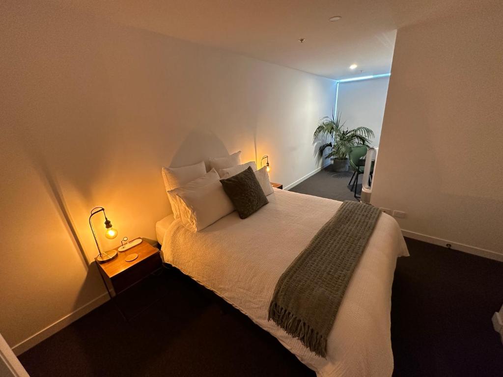 Ένα ή περισσότερα κρεβάτια σε δωμάτιο στο Rise to the top!