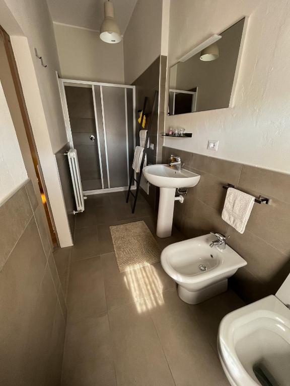 Koupelna v ubytování Cà di Frè B&B