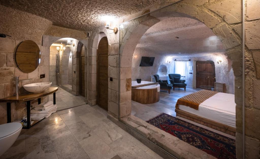 Koupelna v ubytování Gedik Cave Hotel
