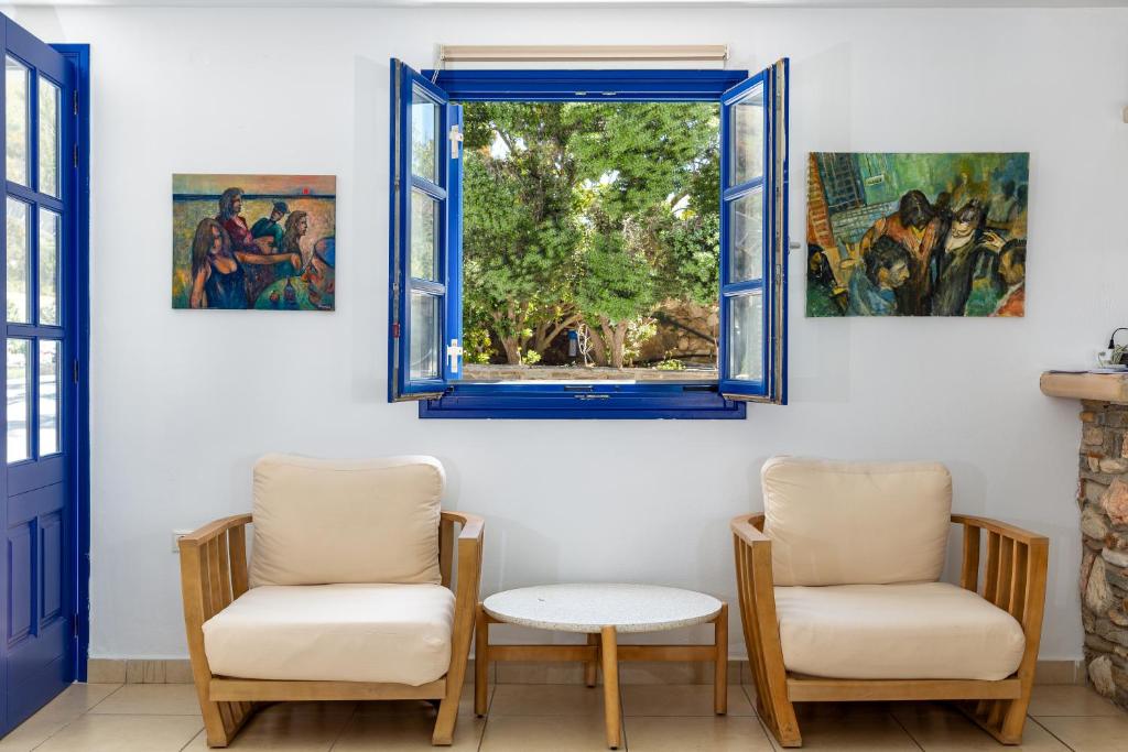 Posezení v ubytování Pyrgaki Hotel