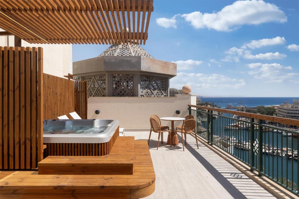 Ein Balkon oder eine Terrasse in der Unterkunft U Magic Palace