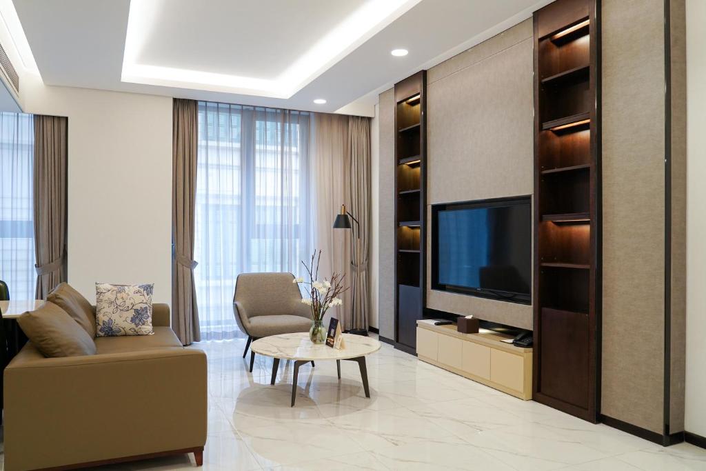 Phòng Business 1 Giường Đôi với Quyền sử dụng Phòng tập thể dục.