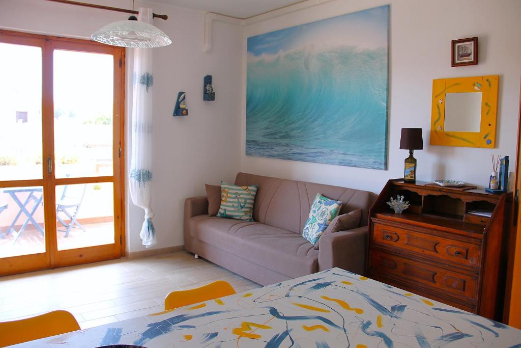 A seating area at Casa ViDa Sabaudia