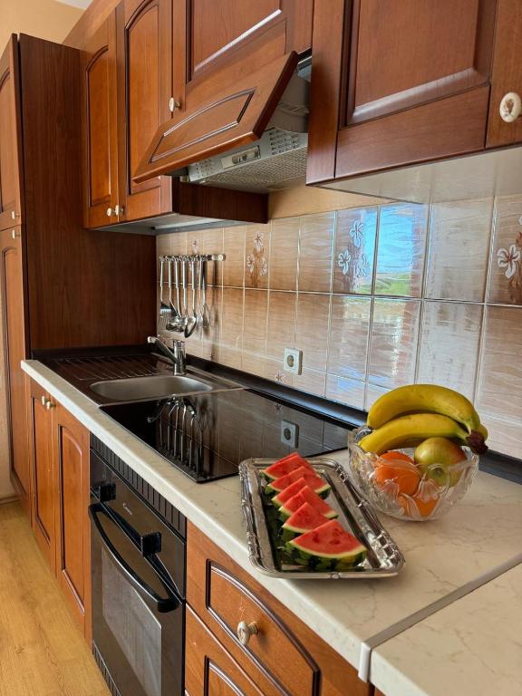 Kuchyň nebo kuchyňský kout v ubytování Apartmani "Bodulo"