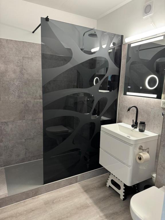 Koupelna v ubytování Mountain View