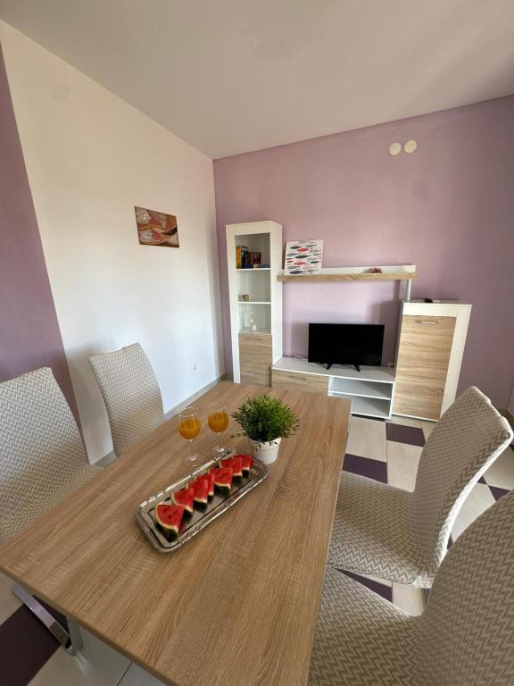 Kuchyň nebo kuchyňský kout v ubytování Apartmani "Bodulo"