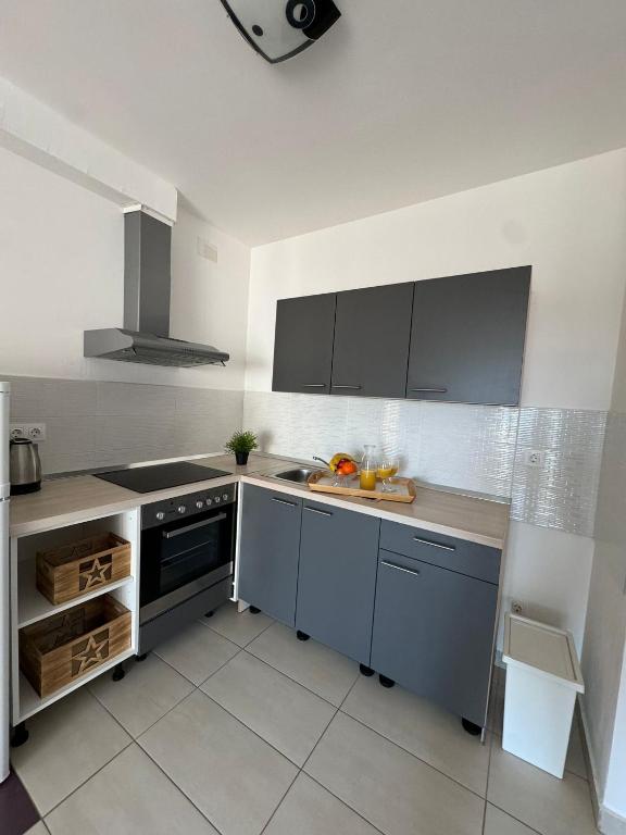 Kuchyň nebo kuchyňský kout v ubytování Apartmani "Bodulo"