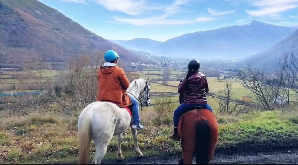 San EmilianoにあるTurismo en Babia Bajo los nidosの二人乗馬