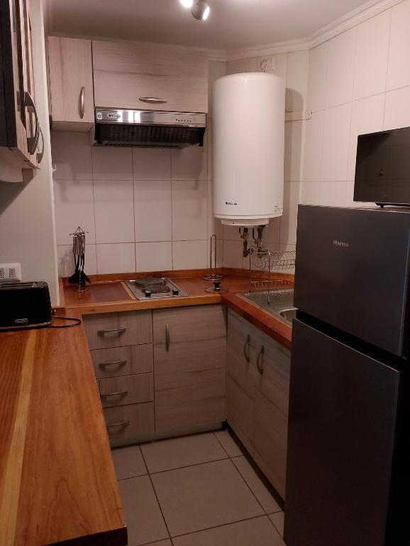 Kuchyň nebo kuchyňský kout v ubytování Condominio Nuevo Parque Suizo