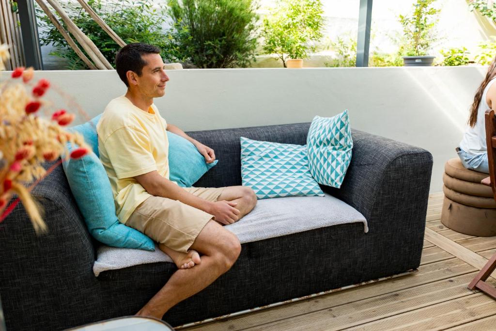 Posezení v ubytování Ted Surf House