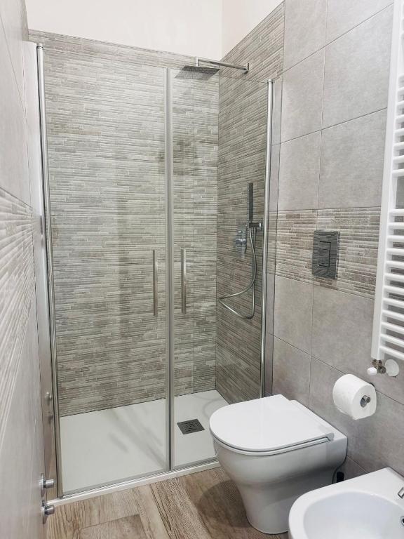 Koupelna v ubytování Conte Cavour B&B