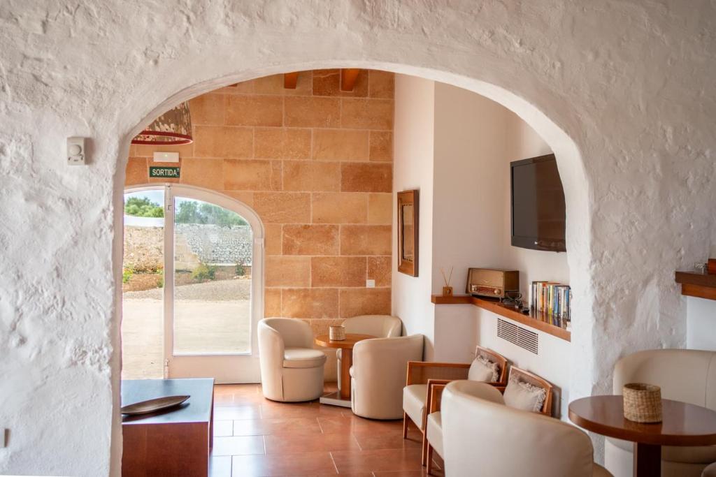 Posezení v ubytování Hotel Rural Binigaus Vell