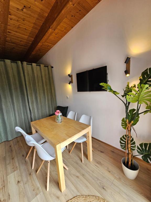 TV a/nebo společenská místnost v ubytování Apartment Sommer am Faaker See