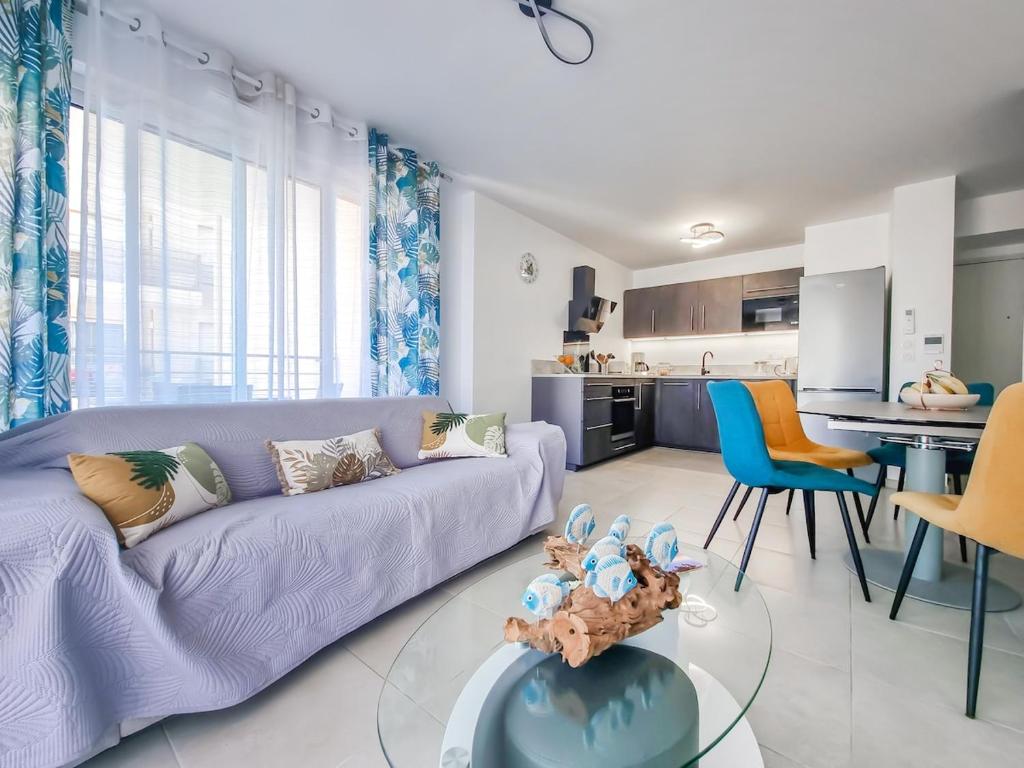 Η κουζίνα ή μικρή κουζίνα στο Residence Azur Cavalaire