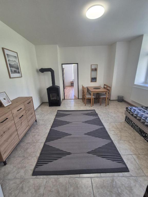 Postel nebo postele na pokoji v ubytování Apartmán pro 4 osoby, Vejprty