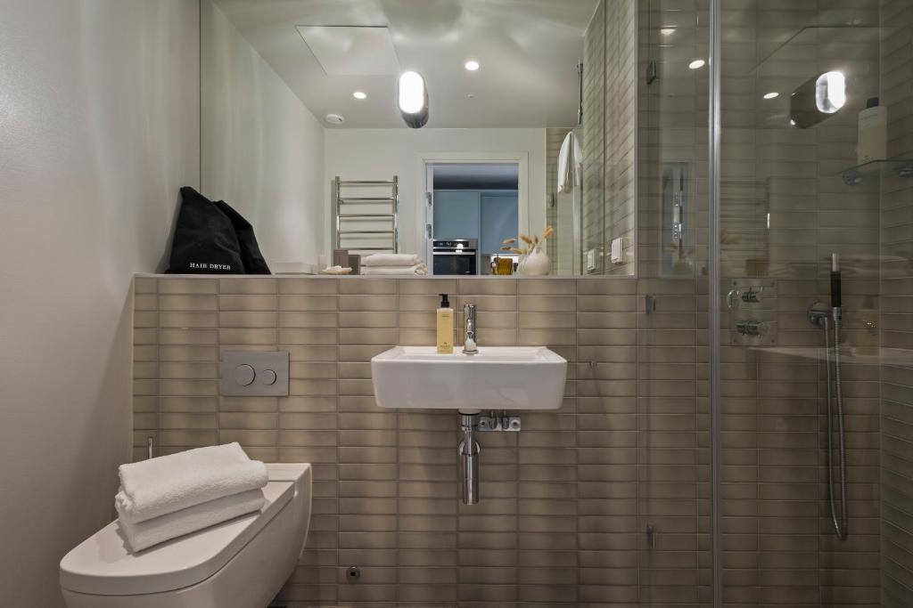 Ένα μπάνιο στο Unity Hammarby Sjöstad - A Studio Hotel