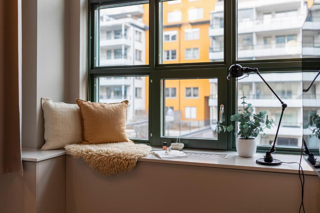 Χώρος καθιστικού στο Unity Hammarby Sjöstad - A Studio Hotel