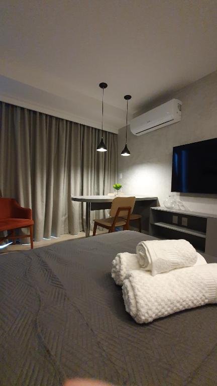 Postel nebo postele na pokoji v ubytování Rooftop 470 #Flat 1003 - Boa Viagem