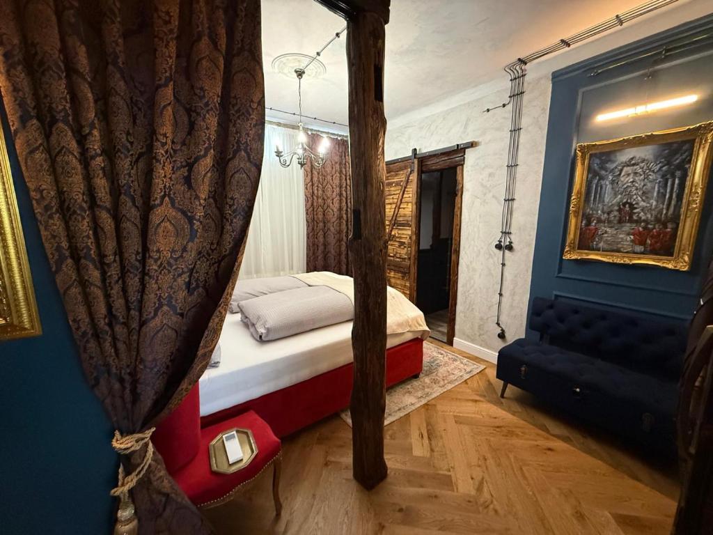 Postel nebo postele na pokoji v ubytování KAVart apartments