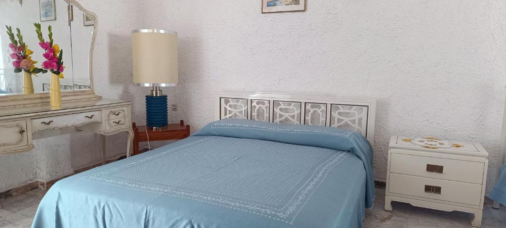 Postel nebo postele na pokoji v ubytování Studio Kalypso