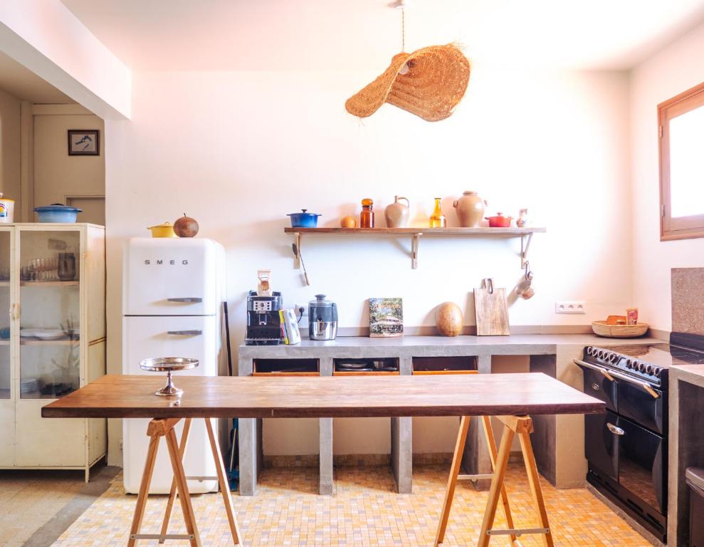 Kuchyň nebo kuchyňský kout v ubytování La Maison du Marché