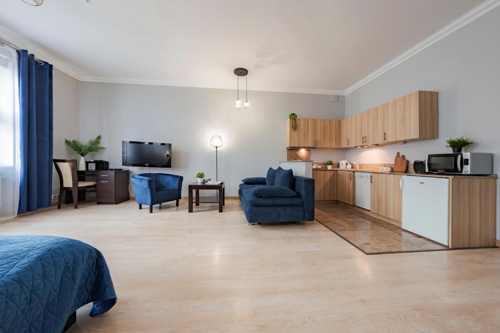 Kuchyňa alebo kuchynka v ubytovaní Amber Apartments
