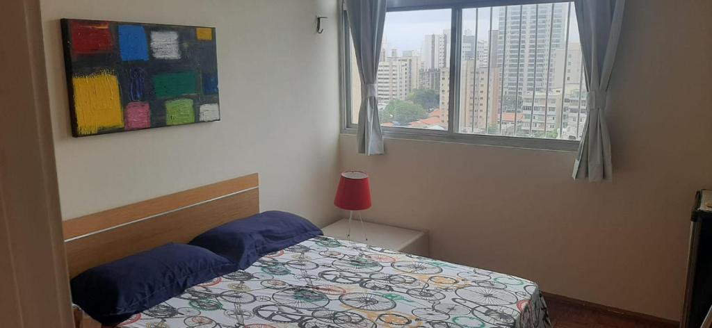 Postel nebo postele na pokoji v ubytování Avenida Santos Dumont, n 3665 ap 1301