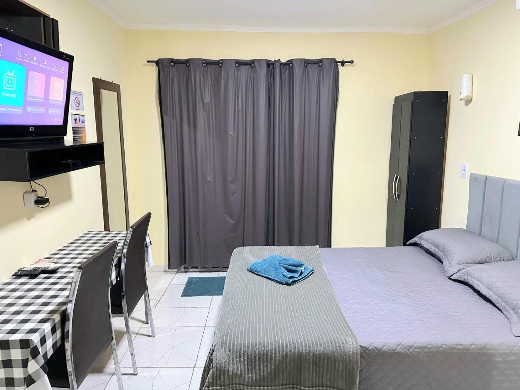 Postel nebo postele na pokoji v ubytování Capim de ouro Quartos Mobiliados a minutos do aeroporto
