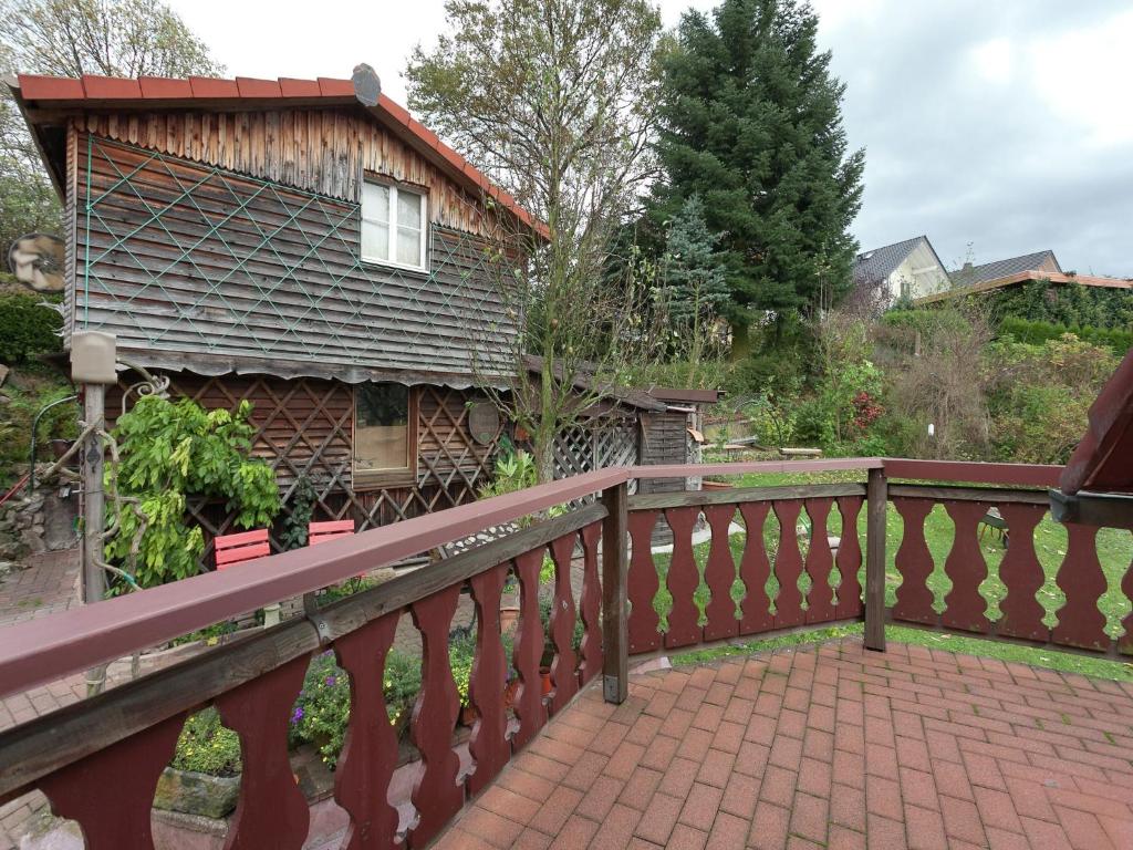 Zahrada ubytování Holiday cottage with terrace near the Rennsteig